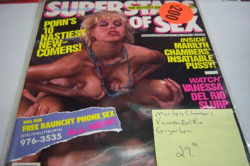 Superstars of Sex No 2 1985 Adult Magazine "Marilyn Chambers" "Vanessa Delrio" "Ginger Lynn"