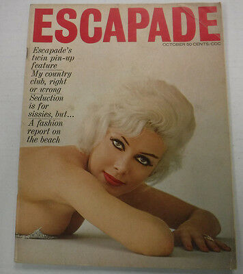 Escapade Busty Adult Magazine Carolyn Haines October 1964 090915lm-ep