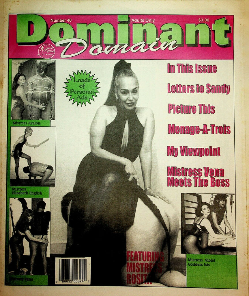 Dominant Domain Newspaper Mistress Rosita #40 1995 022920lm-ep
