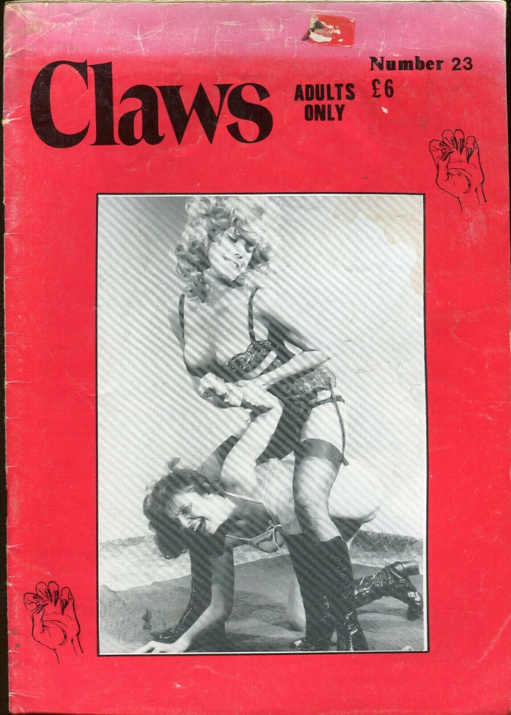Claws Magazine Sexy Girls Wrestling #23 1970's Swiss Publication 071819lm-ep2 - Used