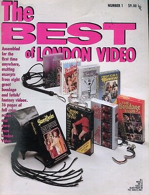 Best Of London Video Bondage Magazine #1 1989 London Enterprises 042318lm-ep2 - Used