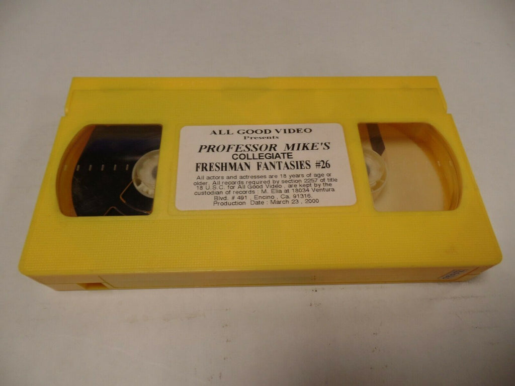 Professor Mike's Collegiate Freshman Fantasies #26 Adult VHS 051619AMP2