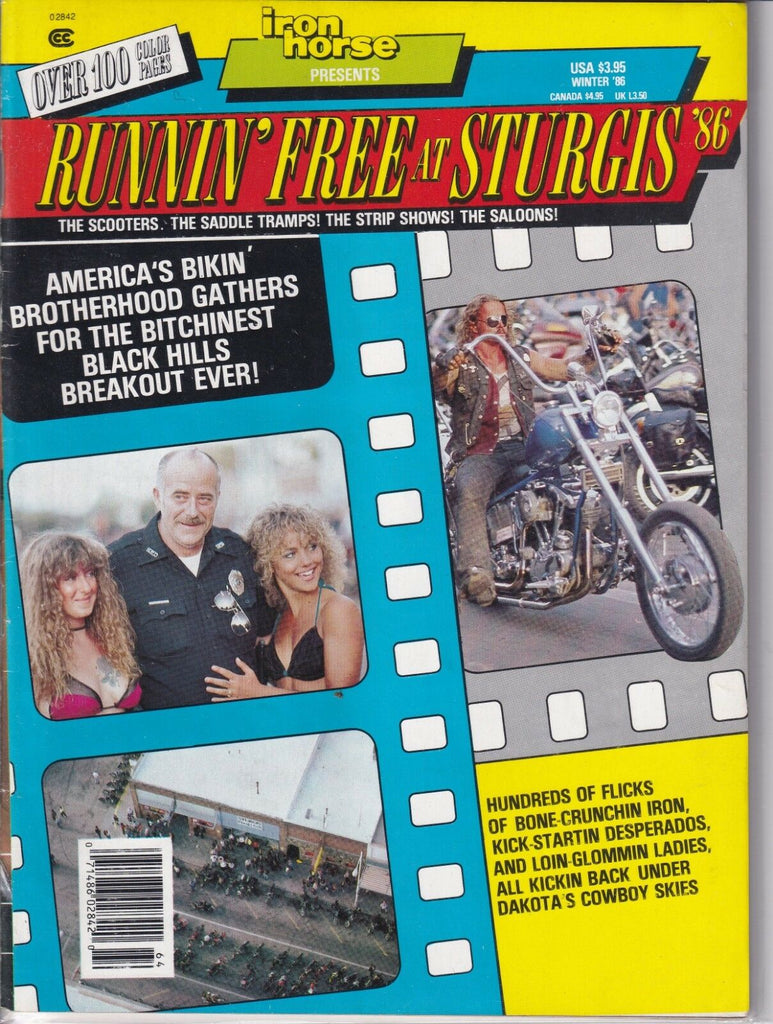 Iron Horse Magazine Runnin' Free Special Sturgis 1986 020419REP