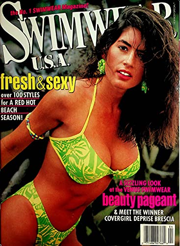 Swimwear U.S.A. Magazine Fresh & Sexy Covergirl Deprise Brescia April 1991