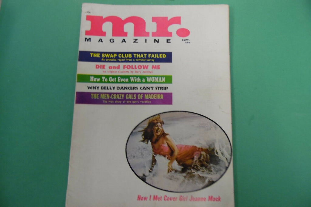 Mr. Magazine Cover Girl Jeanne Mack September 1962 101716lm-ep
