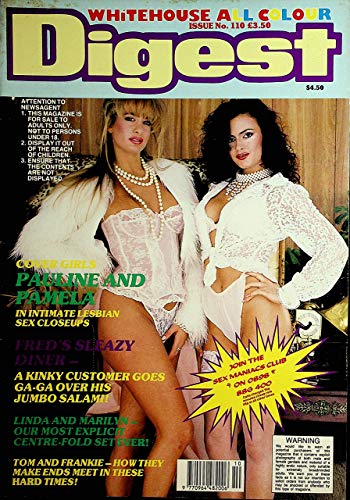 Whitehouse Digest Adult Magazine Pauline And Pamela #110 1980's   012626lmp