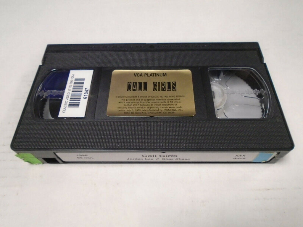 Call Girls Jordan Lee Chaz Chase 1998 90mins Adult VHS 032519AMP2