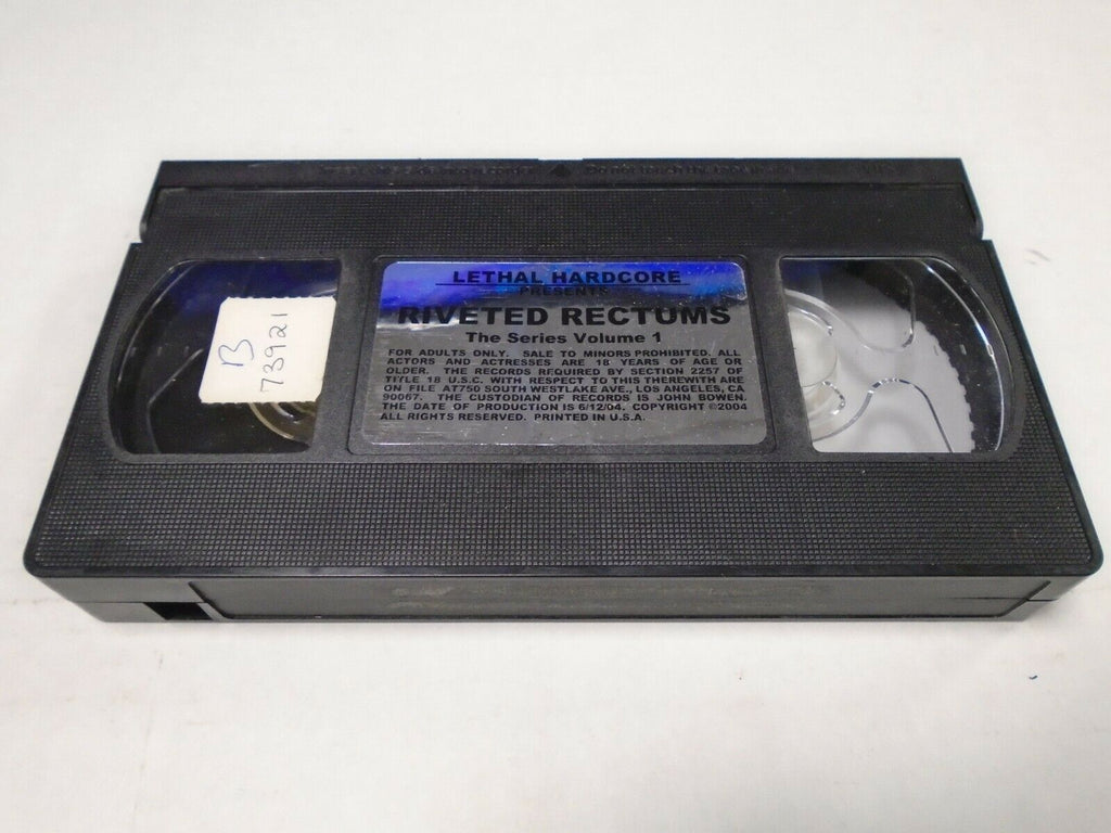 Riveted Rectums Lethal Hardcore Series Vol 1 Adult VHS 021819AMP