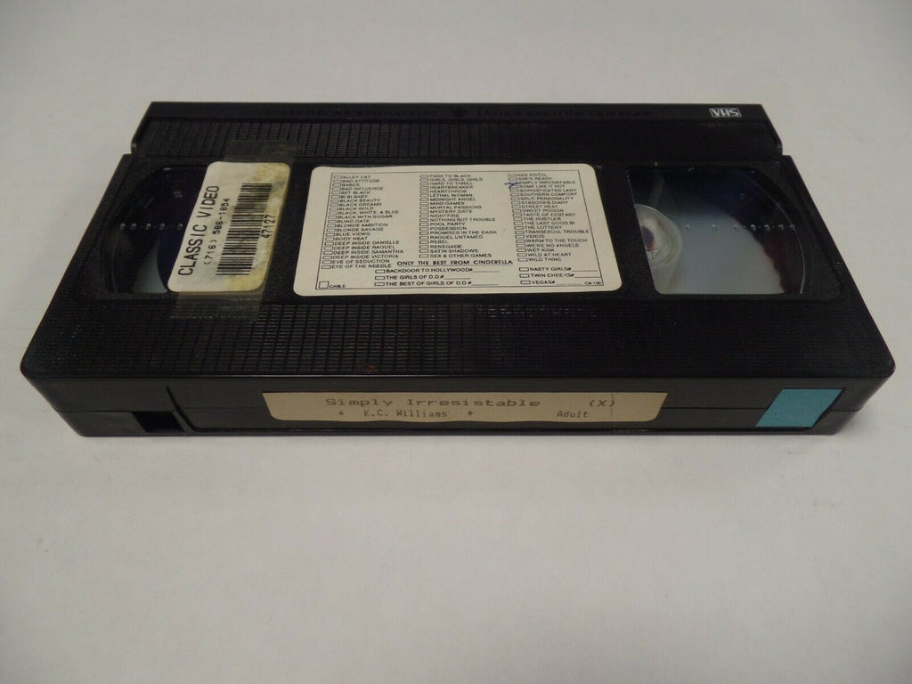 Simply Irresistible Jerry Butler Jade East 1989 Adult VHS 022719AMP2