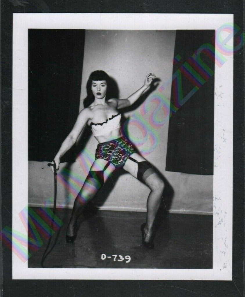 Irving Klaw B&W Risque Bettie Page Pinup 4"x5" Sexy Cheesecake AT76