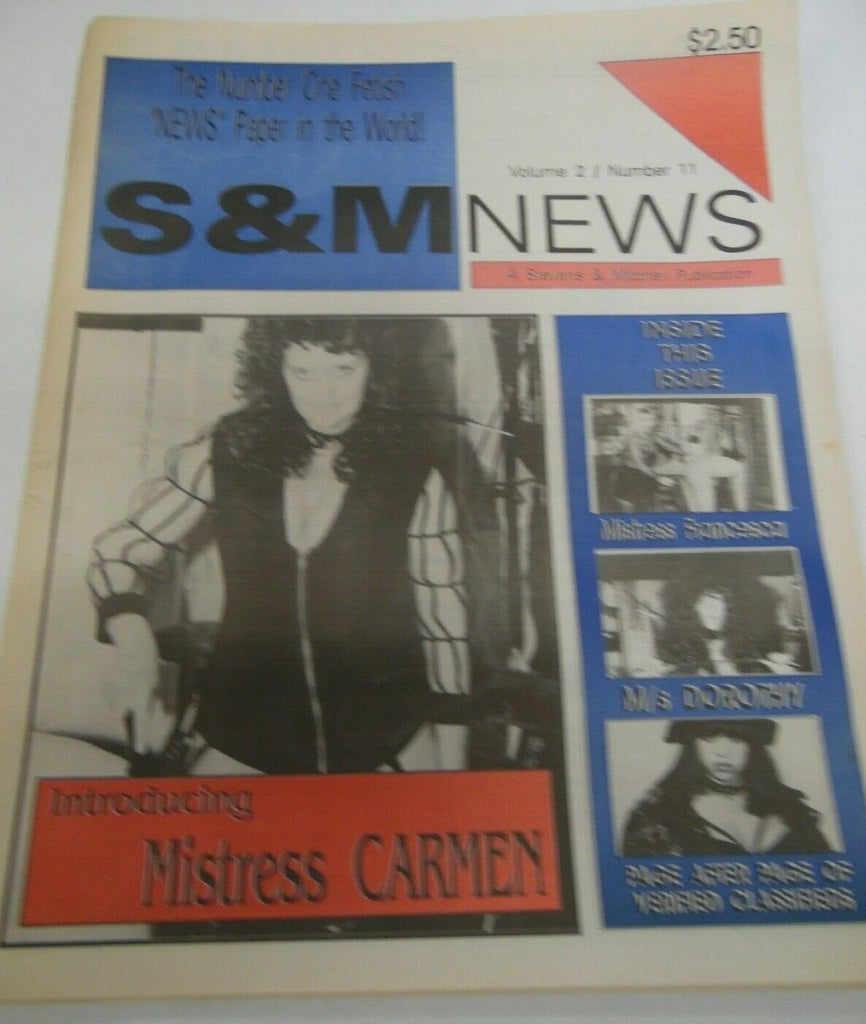S & M News Fetish Newspaper Mistress Carmen vol.2 #11 1994 120919lm-ep
