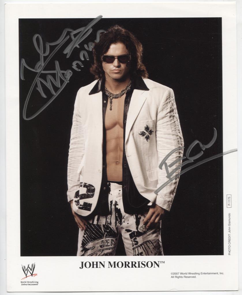 John Morrison WWE Autographed 8"x10" Photo w/ COA WWE1-15