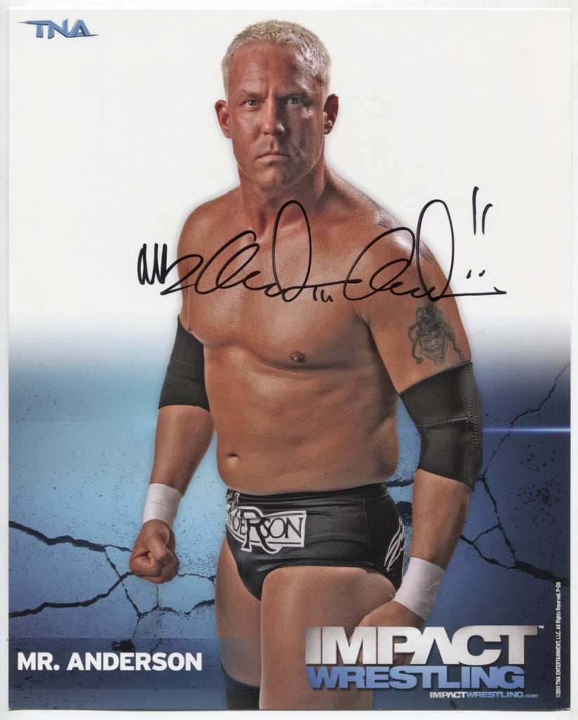 Mr. Anderson Autographed 8"x10" Photo w/COA WWE2-15