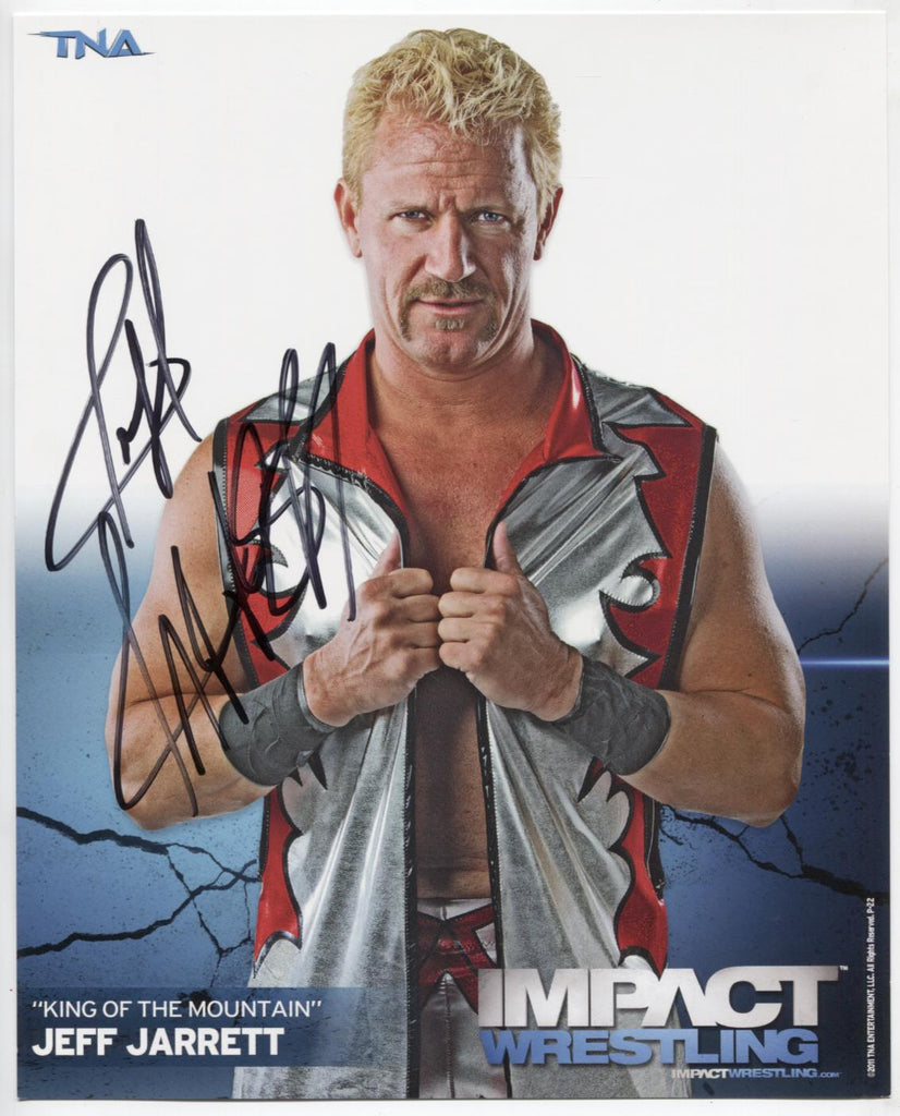 Jeff Jarrett TNA King of the Mountain Autographed 8"x10" Photo w/COA WWE2-13