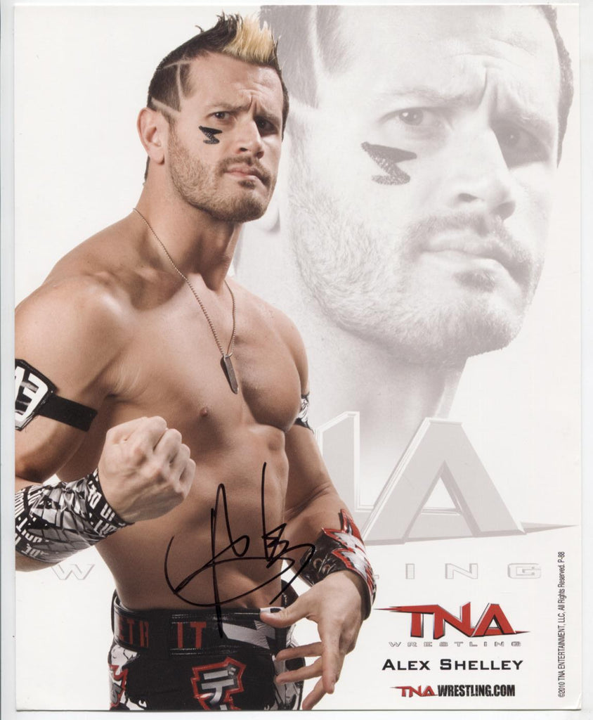 Alex Shelley TNA Autographed 8"x10" Photo w/COA WWE2-2