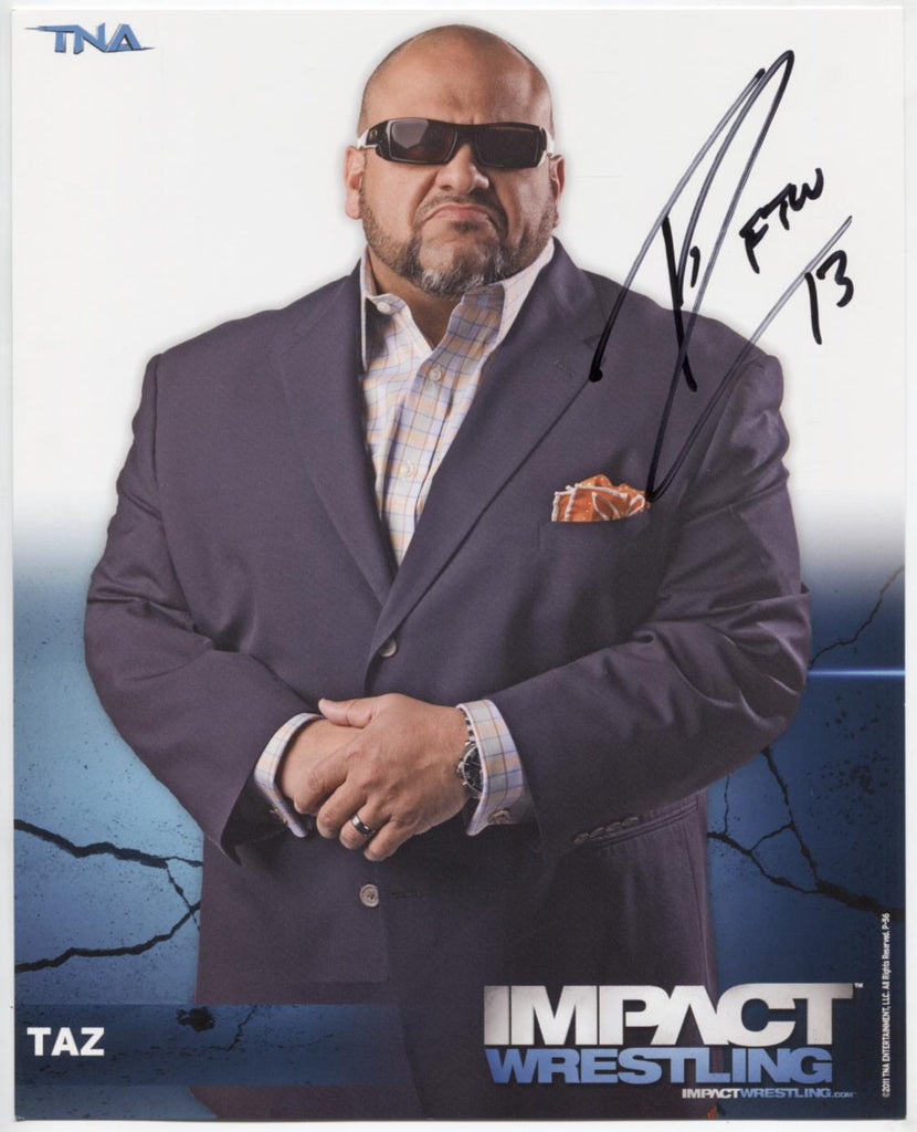 Taz TNA Autographed 8"x10" Photo w/COA WWE2-21