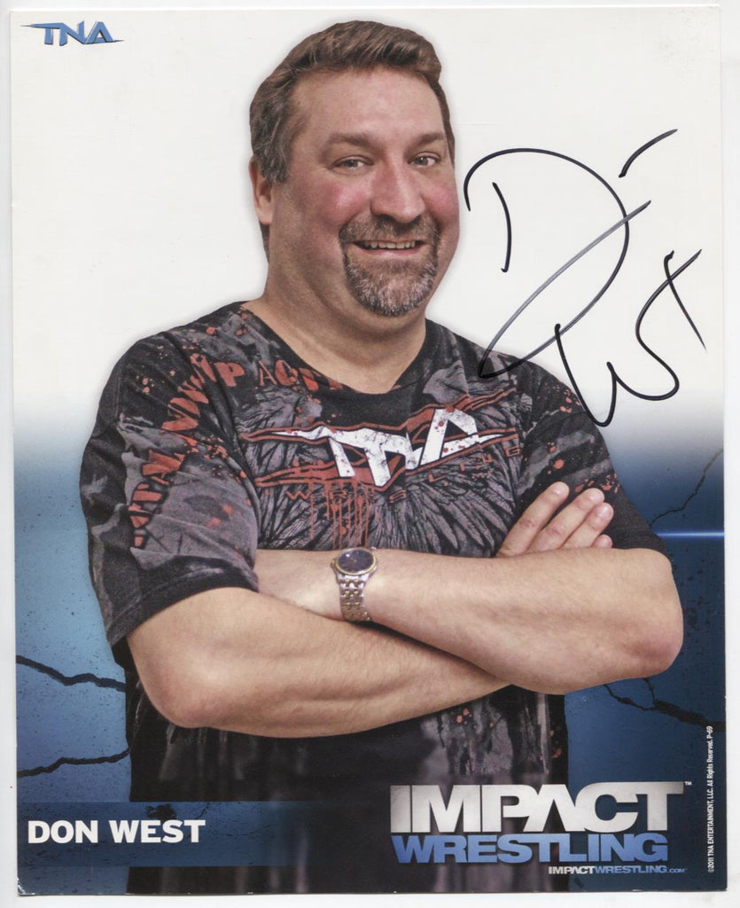 Don West TNA Autographed 8"x10" Photo w/COA WWE2-41