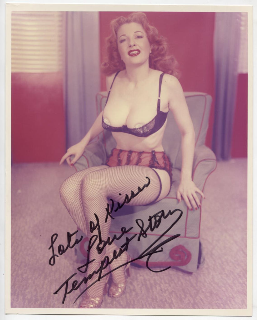 Tempest Storm Actress Autographed Inscribed 8"x10" Photo w/COA WWE3-35