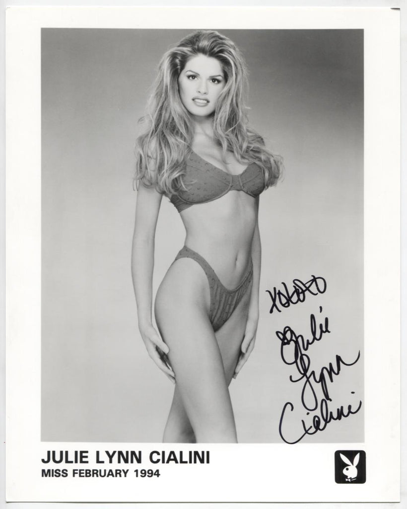 Julie Lynn Cialini Playboy Autographed 8"x10" Promo Photo w/COA WWE3-17