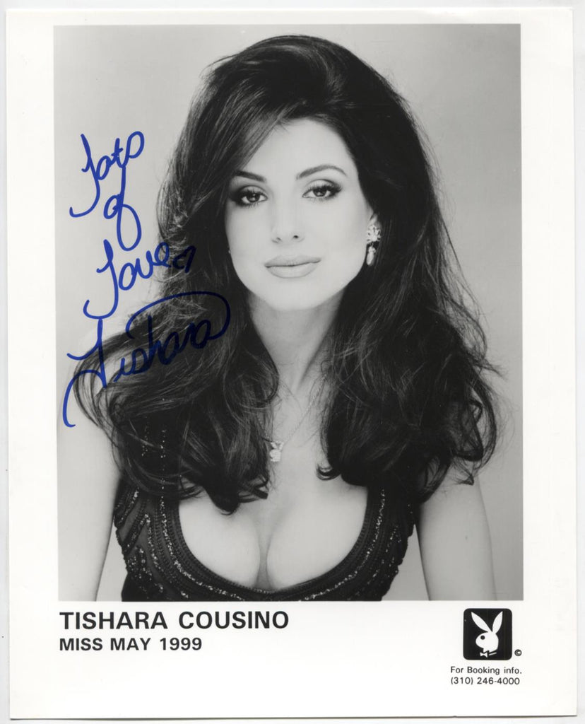 Tishara Cousino Playboy Autographed Inscribed 8"x10" Promo Photo w/COA WWE2-144
