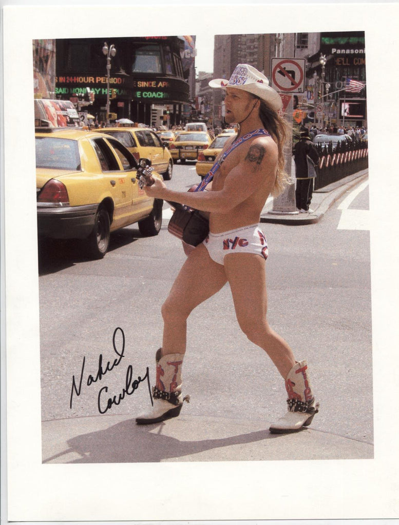 Naked Cowboy Street Performer Autographed 8.5"x11" Photo w/COA WWE3-109