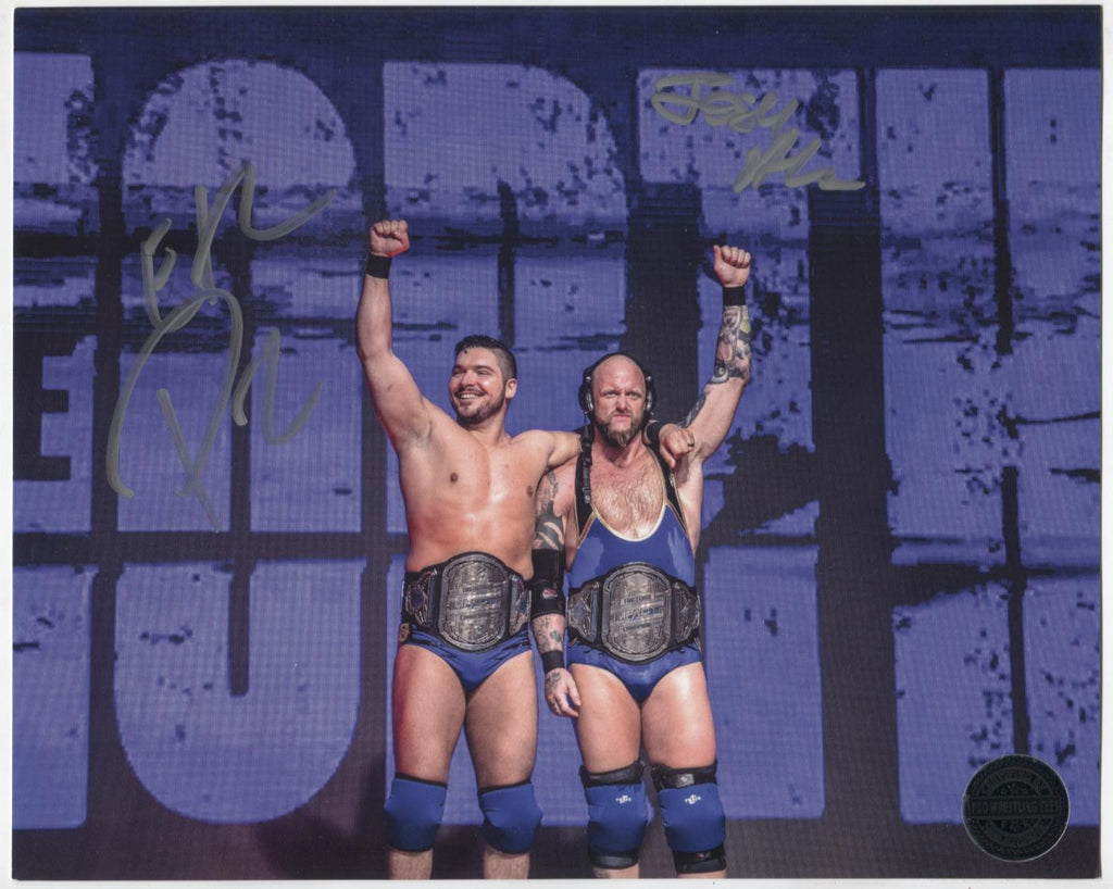 Josh Alexander Ethan Page Wrestlers Autographed 8"x10" Photo w/COA WWE4-92