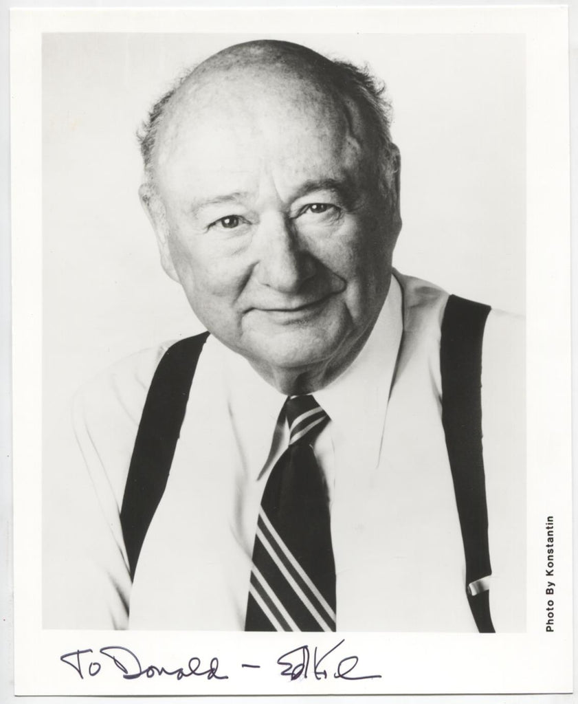 Ed Koch NYC Mayor Autographed 8"x10" Photo w/COA WWE5-55