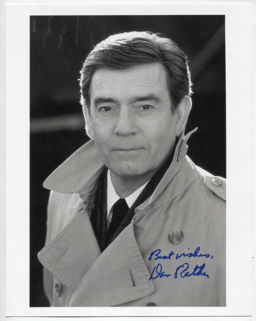 Dan Rather CBS News Anchor Autographed 8"x10" Photo w/COA WWE5-59