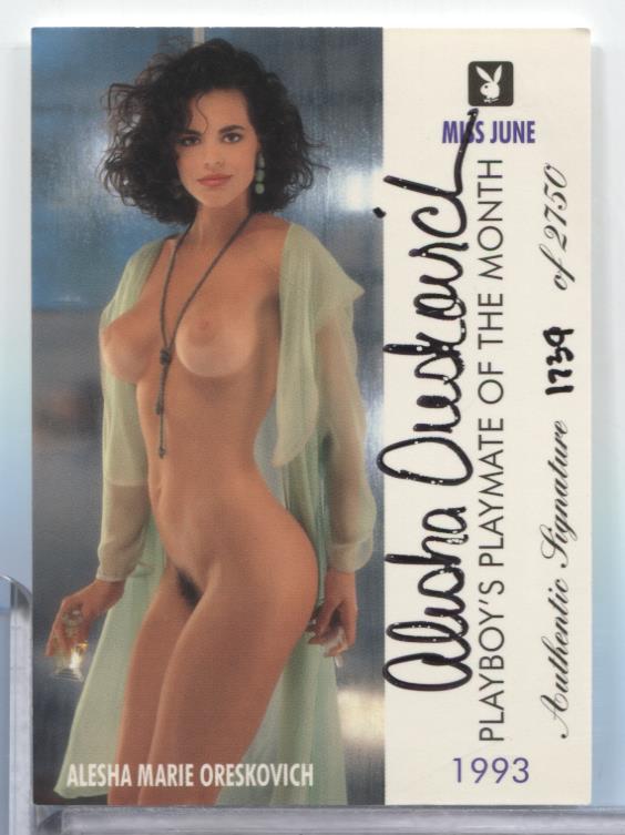 Alesha Marie Oreskovich Miss June 1996 Playboy Auto 1739/2750 #120 062123MLCD51