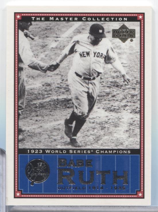Babe Ruth Yankees 2000 Upper Deck Master Collection 144/500 #NYY1 062623MLCD62
