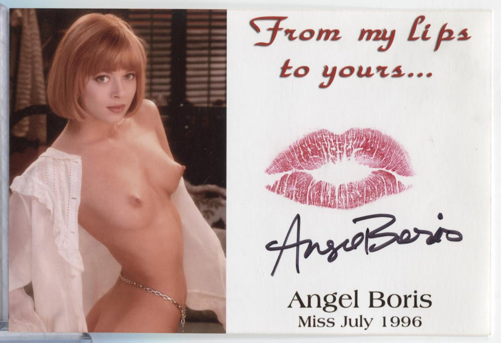 Angel Boris Miss July 1996 Autographed 4x6 Photo & Kiss w/COA 062623MLCD57
