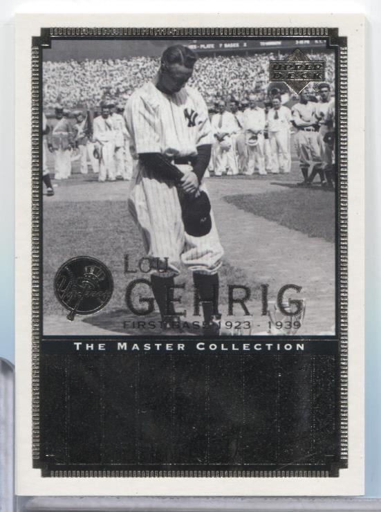 Lou Gehrig Yankees 2000 UD The Master Collection 144/500 #ATY11 062623MLCD67
