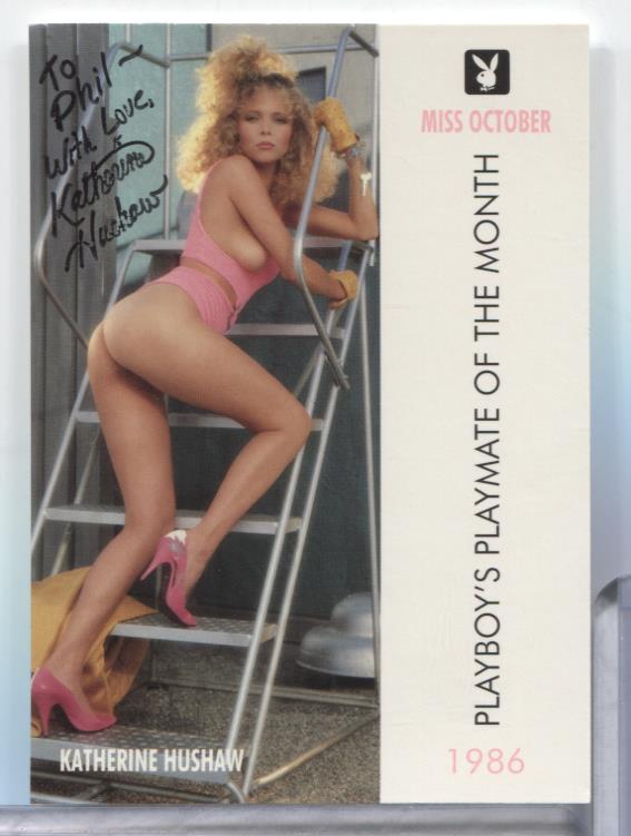 Katherine Hushaw Miss Oct Autographed 1997 Playboy Card #99 w/COA 062323MLCD155