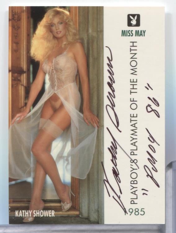 Kathy Shower Miss May Autographed 1995 Playboy Card #96 w/COA 062323MLCD104