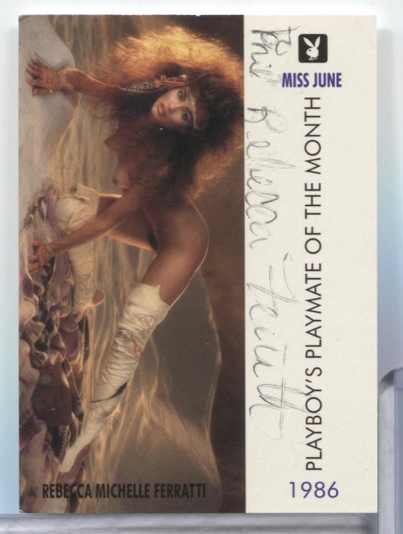 Rebecca Michelle Ferratti Autographed 1996 Playboy Card #99 w/COA 062323MLCD116