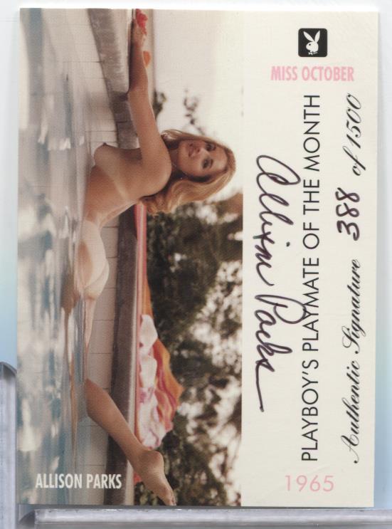 Allison Parks Miss October 1997 Playboy Auto 388/1500 #36063023MLCD113