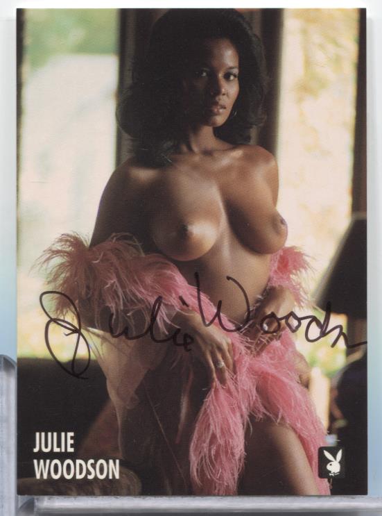 Julie Woodson Miss April Autographed 1995 Playboy Card #59 w/COA 063023MLCD57