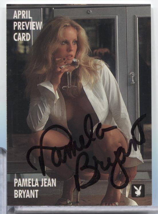 Pamela Jean Bryant April Autographed 1995 Playboy Card #1PR w/COA 063023MLCD63
