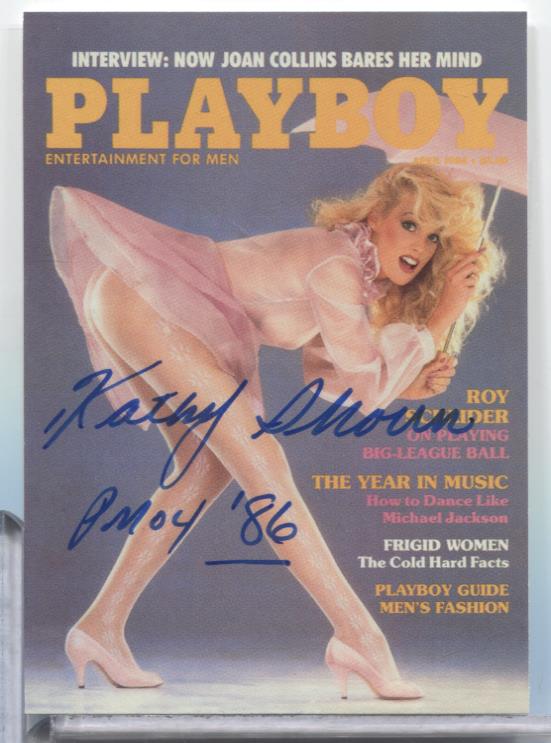 Kathy Shower Miss May Autographed 1995 Playboy Card #91 w/COA 063023MLCD51
