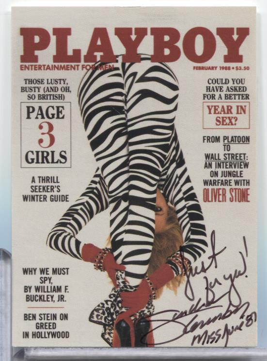 Sandy Greenberg Miss June Autographed 1994 Playboy Card #103 w/COA 063023MLCD40