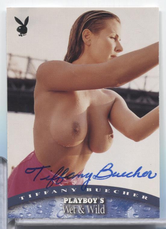 Tiffany Buecher Autographed 2001 Playboy's Wet & Wild #19 w/COA 070623MLCD185