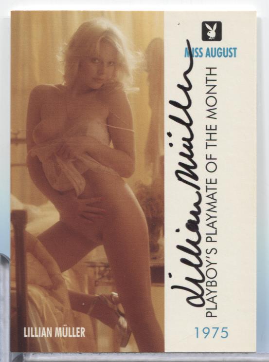 Lillian Muller Miss Aug Autographed 1996 Playboy Card #66 w/COA 071023MLCD163