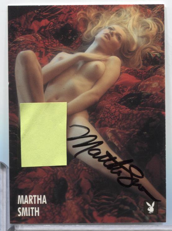 Martha Smith Miss July Autographed 1996 Playboy Card #59 w/COA 071023MLCD192