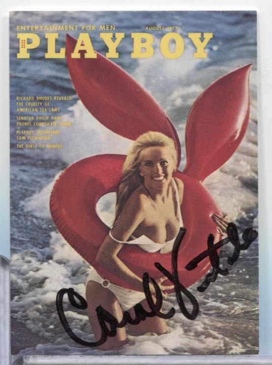 Carol Vitale Miss July Autographed 1996 Playboy Card #55 w/COA 071023MLCD183