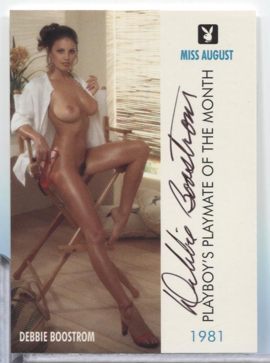 Debbie Boostrom Miss Aug Autographed 1996 Playboy Card #84 w/COA 071023MLCD180
