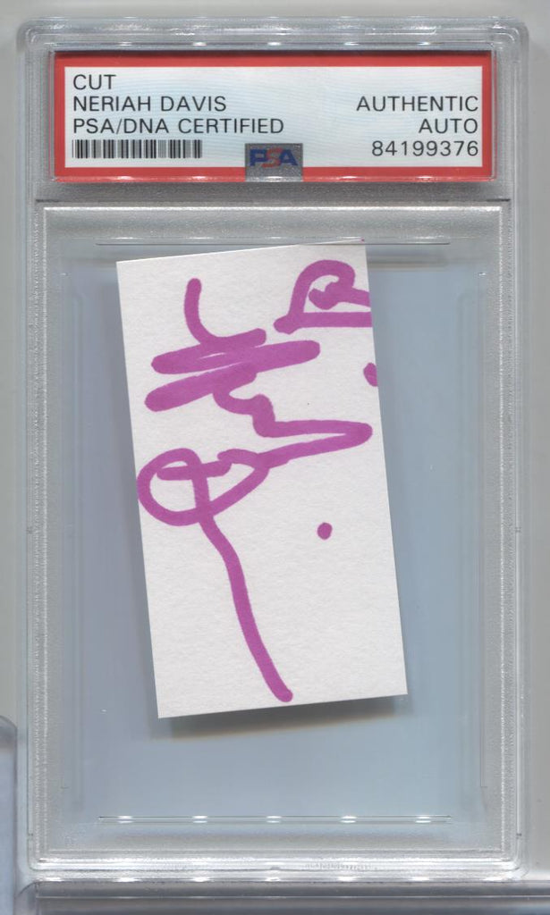 Neriah Davis Playboy Autographed Cut PSA/DNA Certified Authentic 071723MLCD95