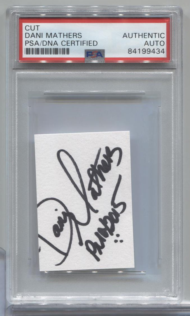 Dani Mathers Playboy Autographed Cut PSA/DNA Certified Authentic 071723MLCD91