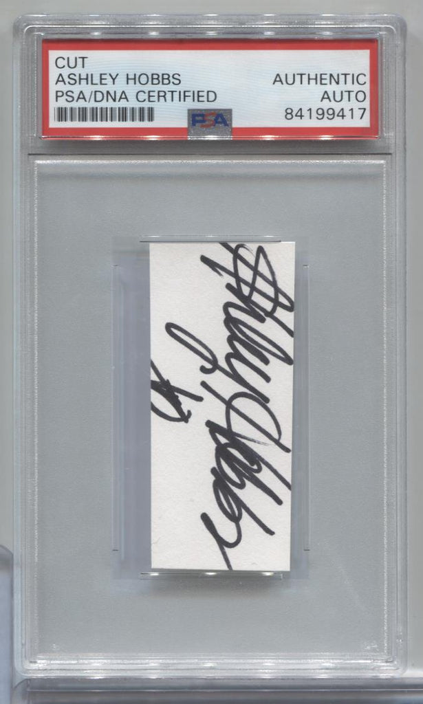 Ashley Hobbs Playboy Autographed Cut PSA/DNA Certified Authentic 071723MLCD99