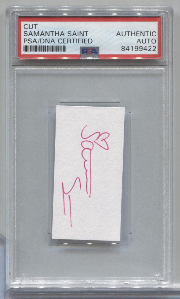 Samantha Saint Playboy Autographed Cut PSA/DNA Certified Authentic 071723MLCD97