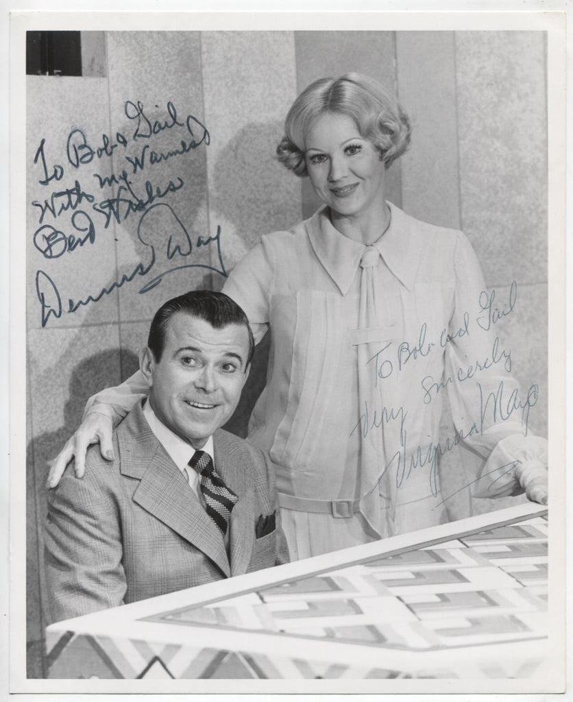 Dennis Day & Virginia Mayo Autographed 8"x10" Photo w/COA WWE6-3